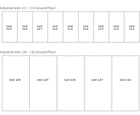 Industrial Units 111 to 119 and 126 to 130