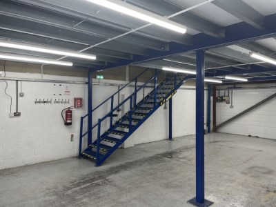 1500 sq. ft. High Industrial Unit (with Mezzanine Floor, complete with Air Con.)